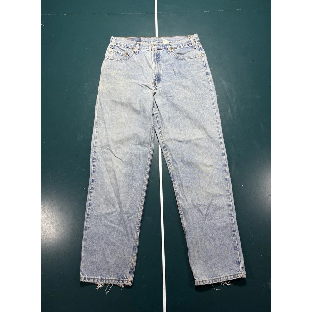 Vintage Levis 550 Relaxed Fit Jeans Men's 34x32 Denim Light Wash Faded USA 90s